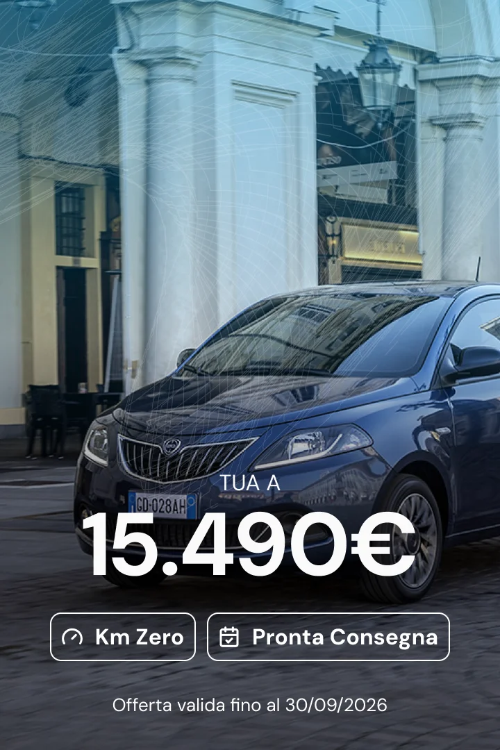 Lancia Ypsilon Oro km zero Piemonte